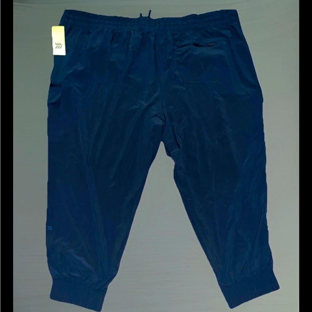 All In Motion Women's Cargo Navy Blue 4-Way Stretch Light Mid-Rise Jogger Pants - Picture 6 of 11